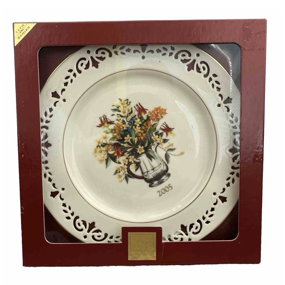 Lenox 2005 Colonial Bouquet Plate 11th In Series South Carolina Made‎ In USA
